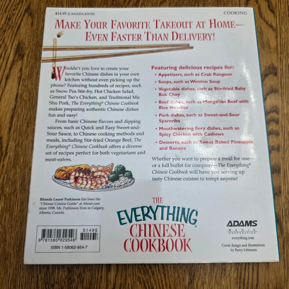The‎ Everything Chinese Cookbook 300 Recipes Rhonda Lauret Parkinson Paperback